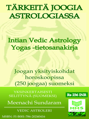 cover image of TÄRKEITÄ JOOGIA ASTROLOGIASSA (FINNISH)